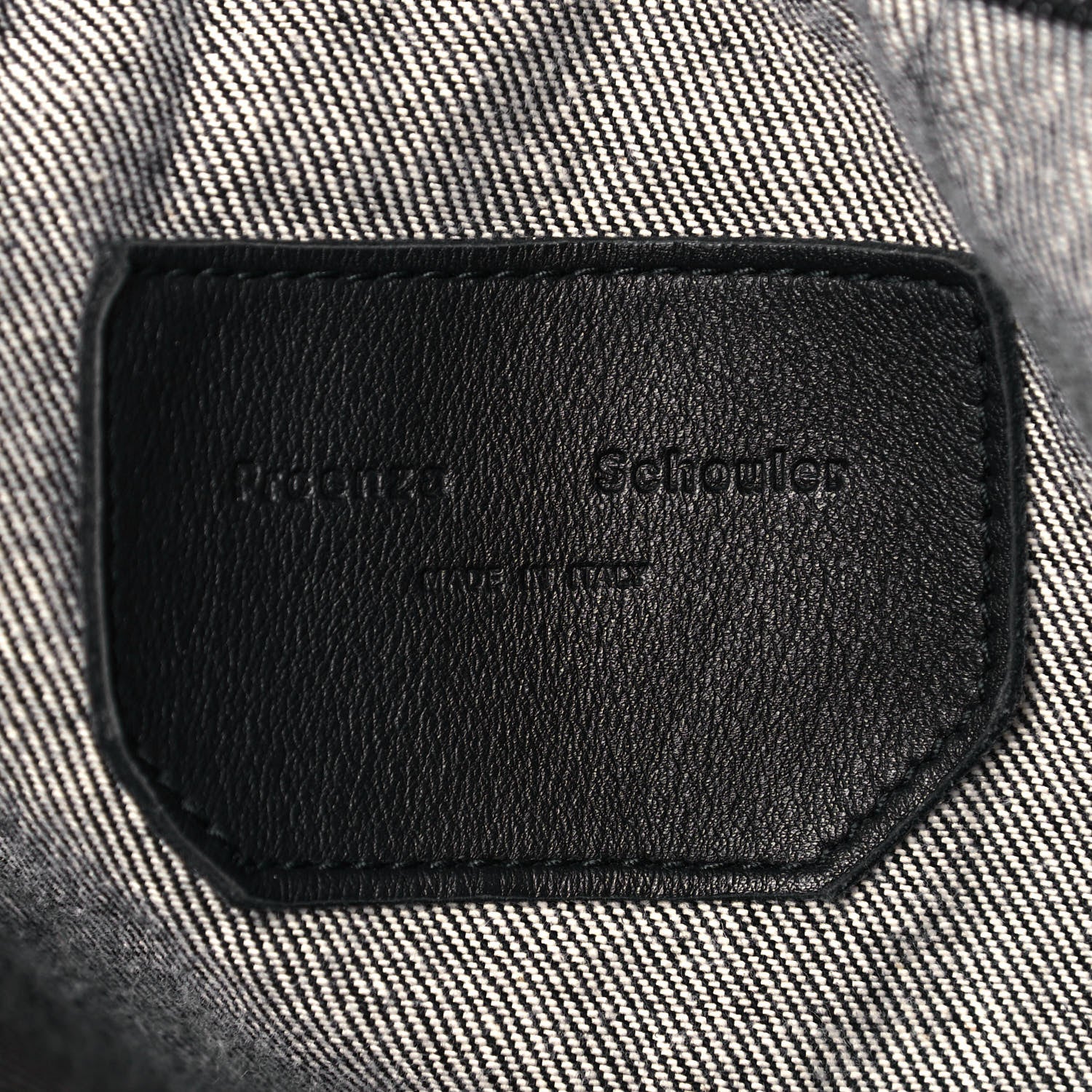 Proenza Schouler Denim Tote Black 6 of 11