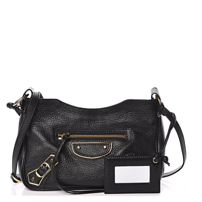 Balenciaga Chevre Gold Metallic Edge Hardware Hip Black 1 of 11