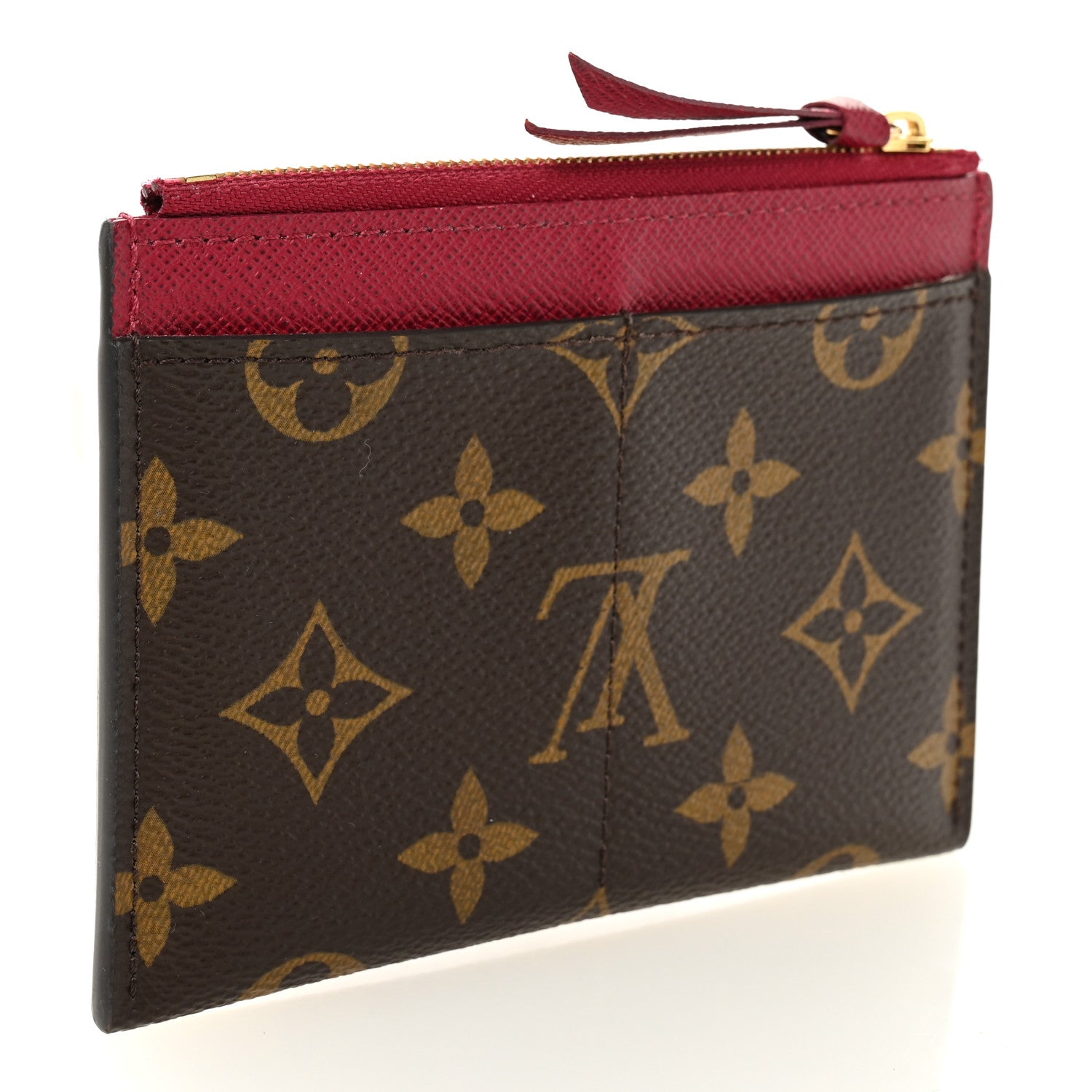 Louis Vuitton Monogram Zipped Card Holder Fuchsia 1829307