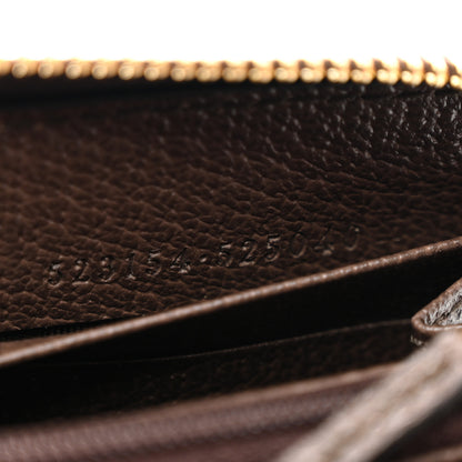 Gucci GG Supreme Monogram Web Ophidia Zip Around Wallet Brown 7 of 7