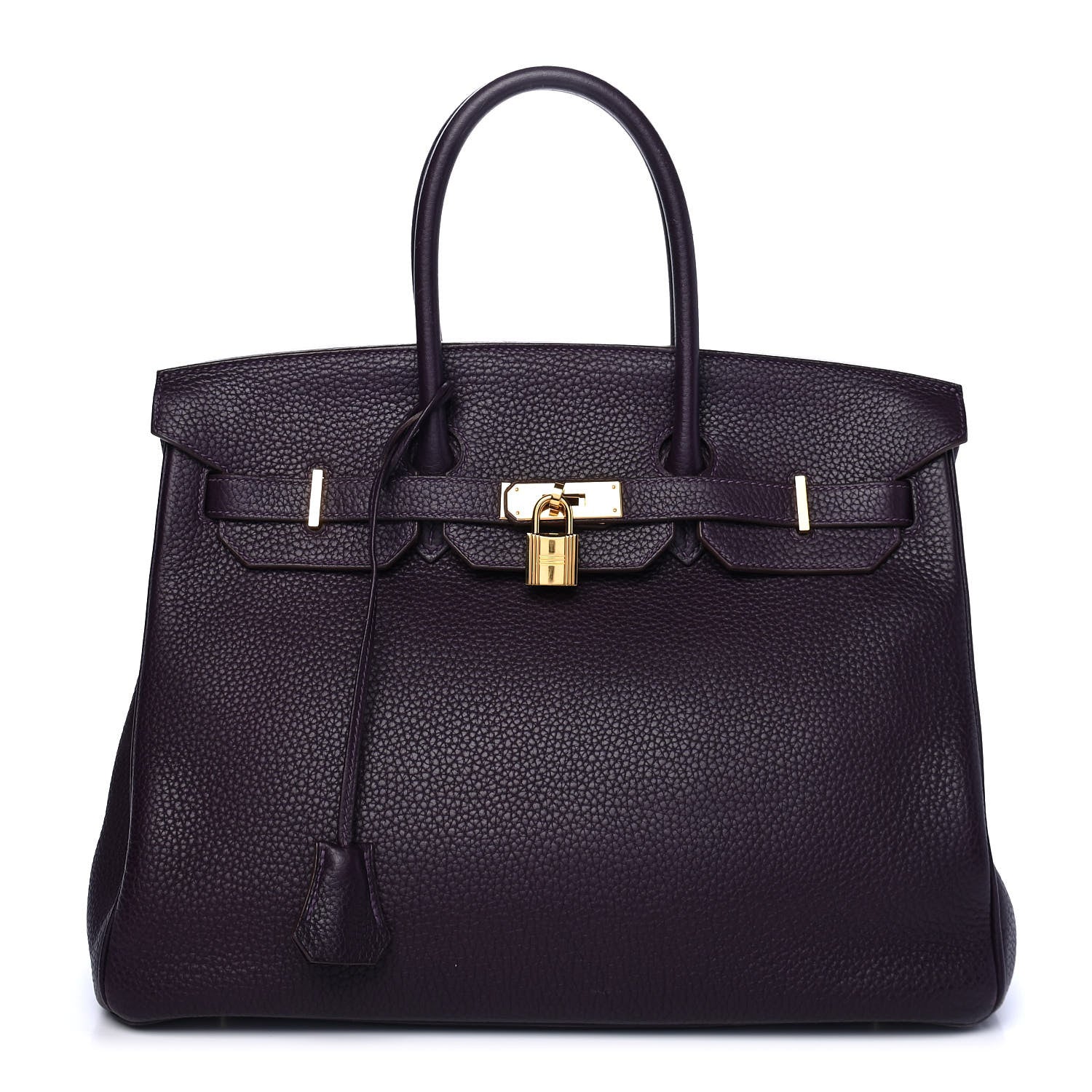 Hermes Taurillon Clemence Birkin 35 Raisin 1 of 12