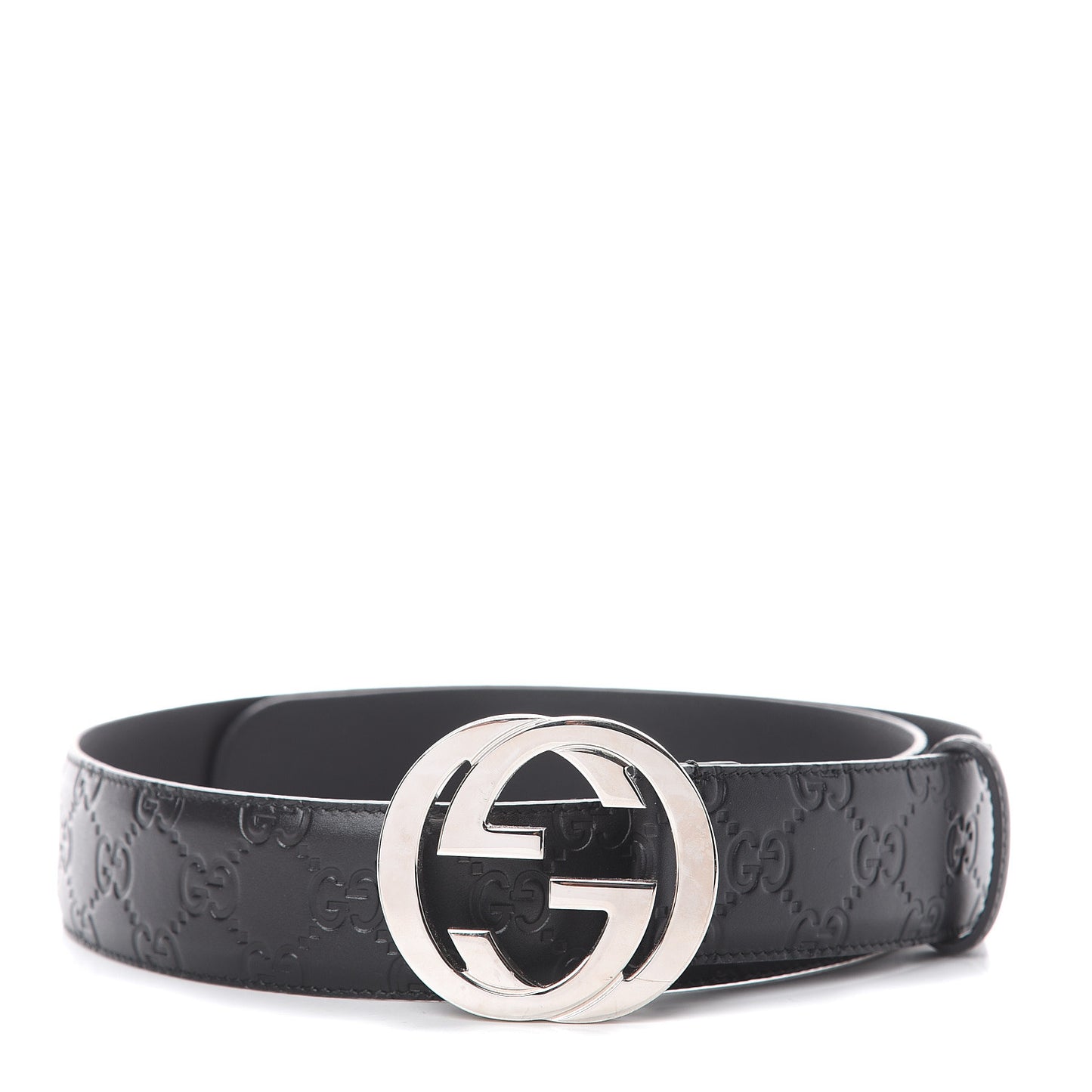 Guccissima Signature Interlocking G 40mm Belt 90 36 Black