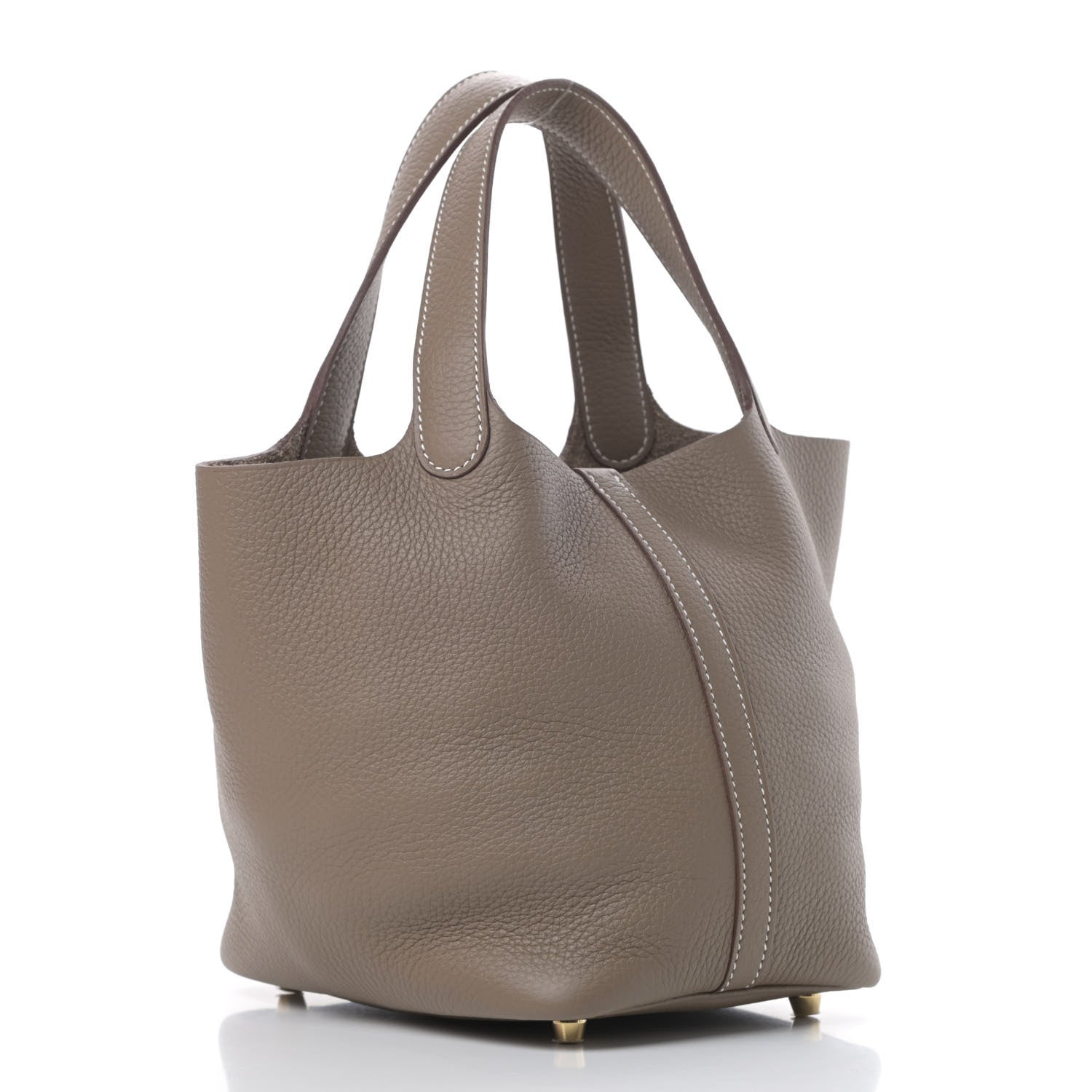Hermes Taurillon Clemence Picotin Lock 18 PM Etoupe 3 of 11