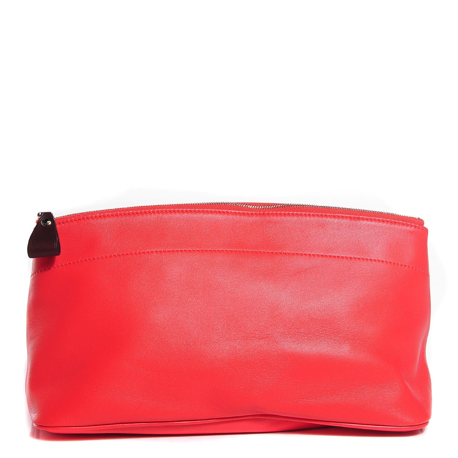 Hermes Milo Lambskin Swift Calfskin Tohubohu Pouch GM Rose Jaipur Prune 1 of 11