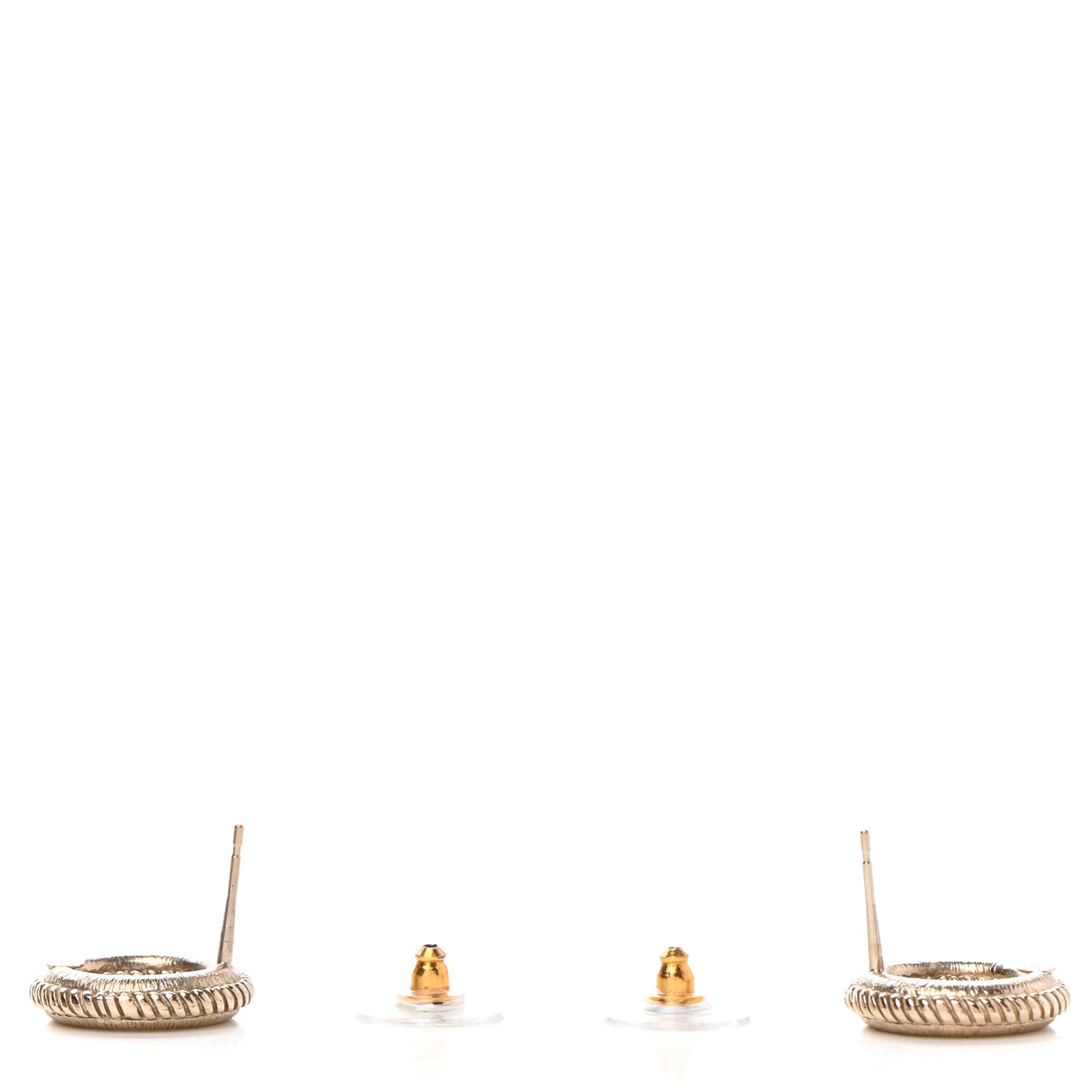 CC Round Earrings Gold