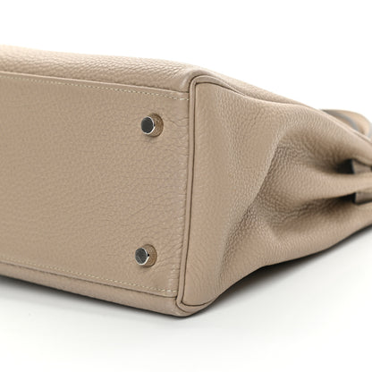 Hermes Taurillon Clemence Kelly Retourne 28 Gris Tourterelle 33 of 43