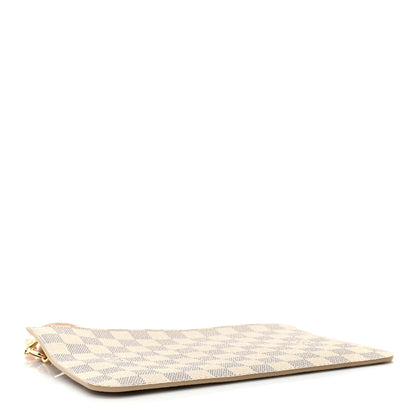 Louis Vuitton Damier Azur Neverfull MM GM Pochette Rose Ballerine 4 of 7