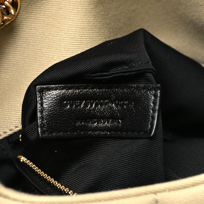 Saint Laurent Canvas Quilted Toy Loulou Puffer Monogram Chain Satchel Cool Beige 7 of 10