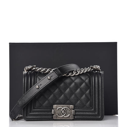 Chanel Caviar Quilted Small Boy Flap Black 8 of 8