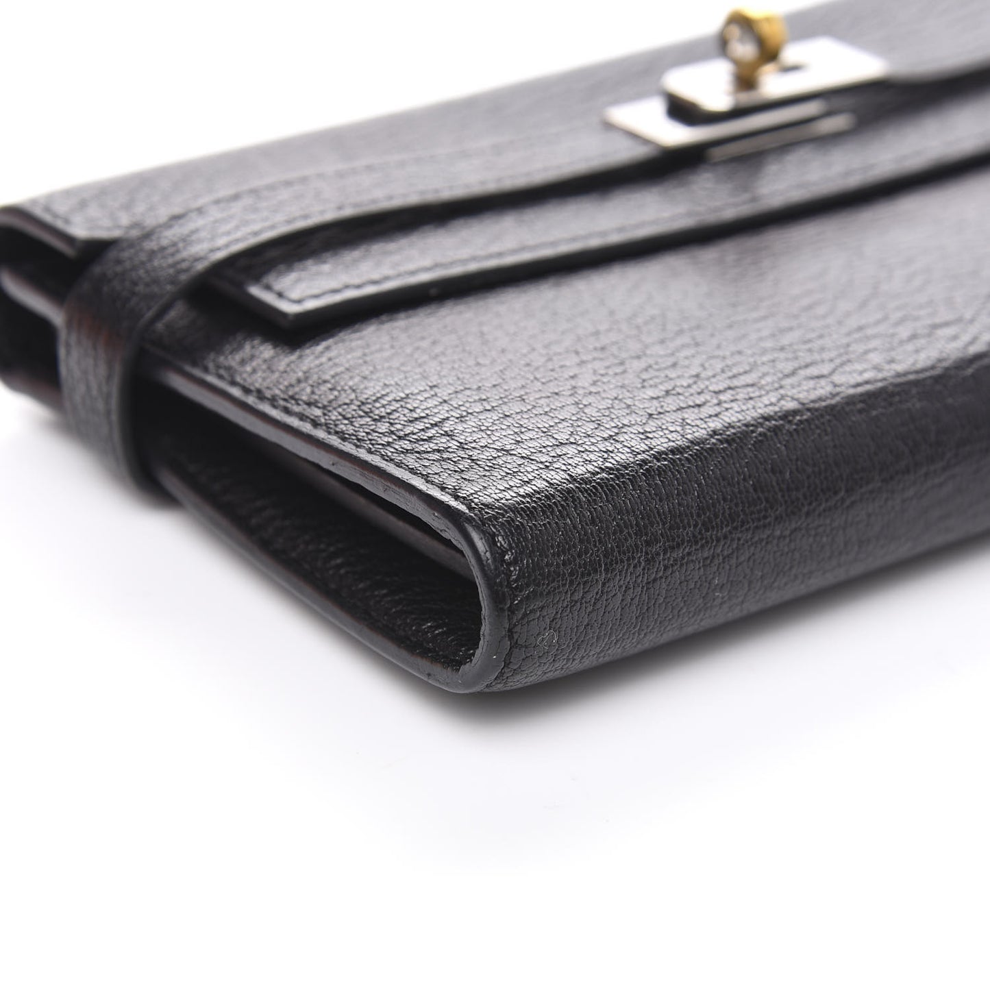 Chevre Mysore Kelly Longue Wallet Black