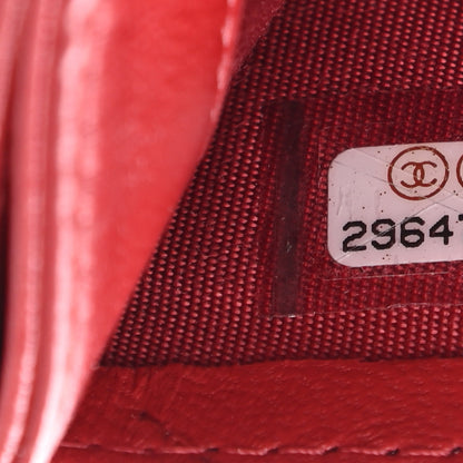 Chanel Lambskin Quilted Card Holder Red 8 of 8