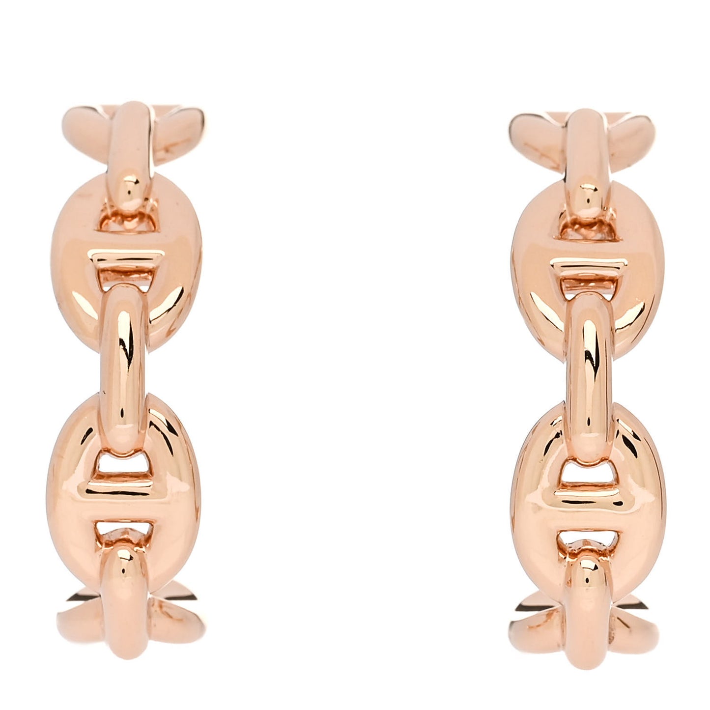 18K Rose Gold Chaine d'Ancre Enchainee Earrings