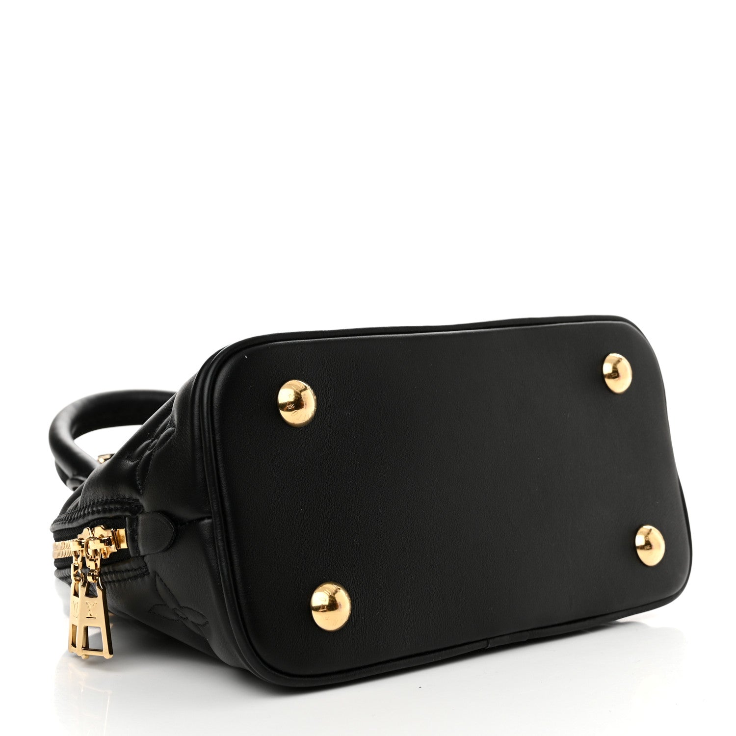 Louis Vuitton Calfskin Bubblegram Alma BB Black 4 of 10