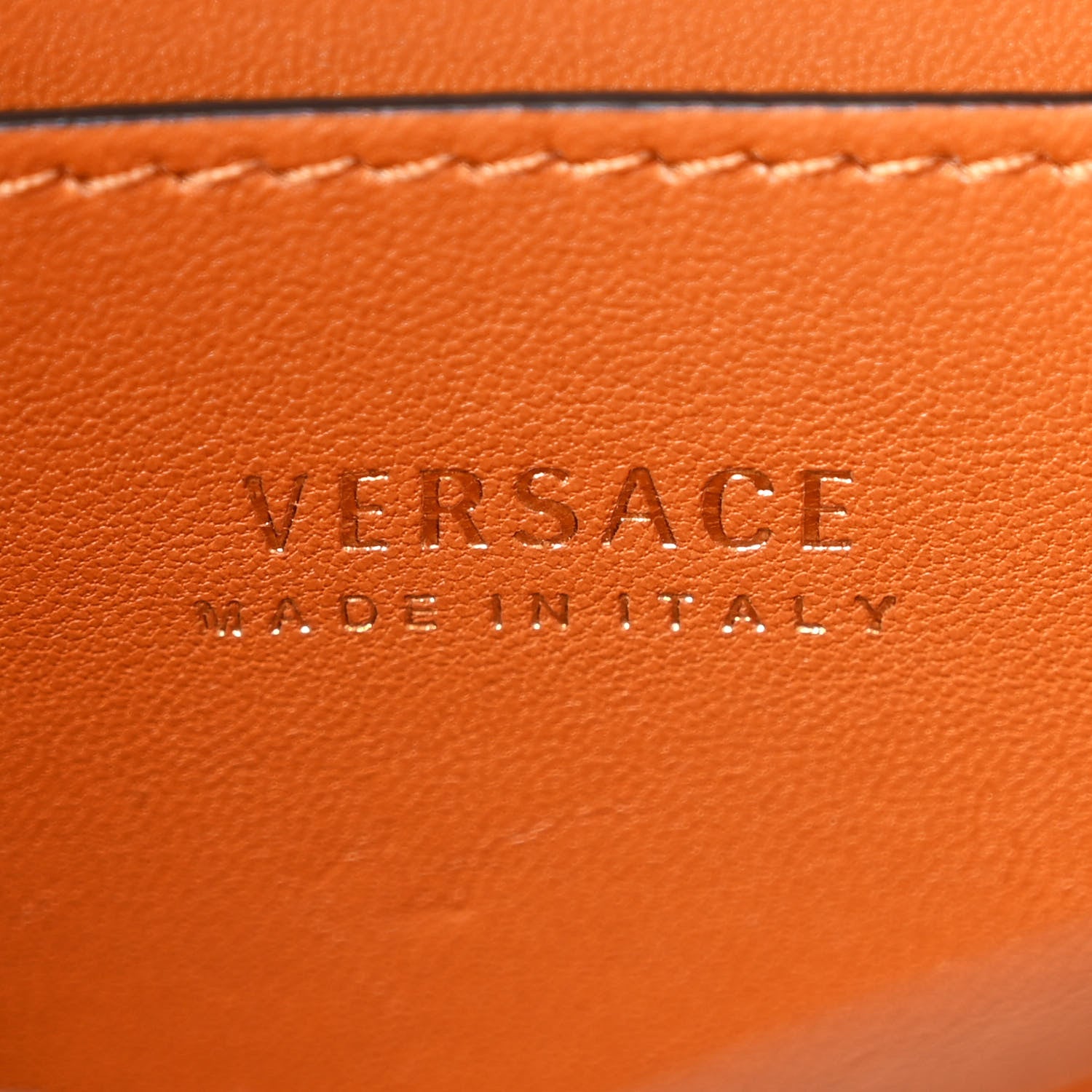 Versace Vitello Barocco Virtus Small Top Handle Shoulder Bag Brown 7 of 12