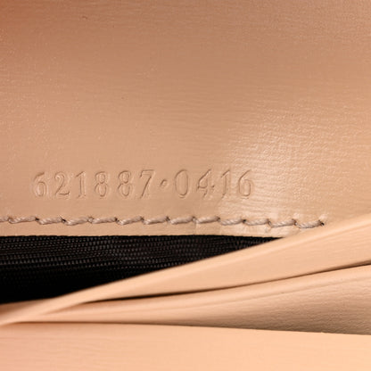 Gucci Boarded Plutone Calfskin Horsebit 1955 Card Case Wallet Bubble Tea 7 of 10