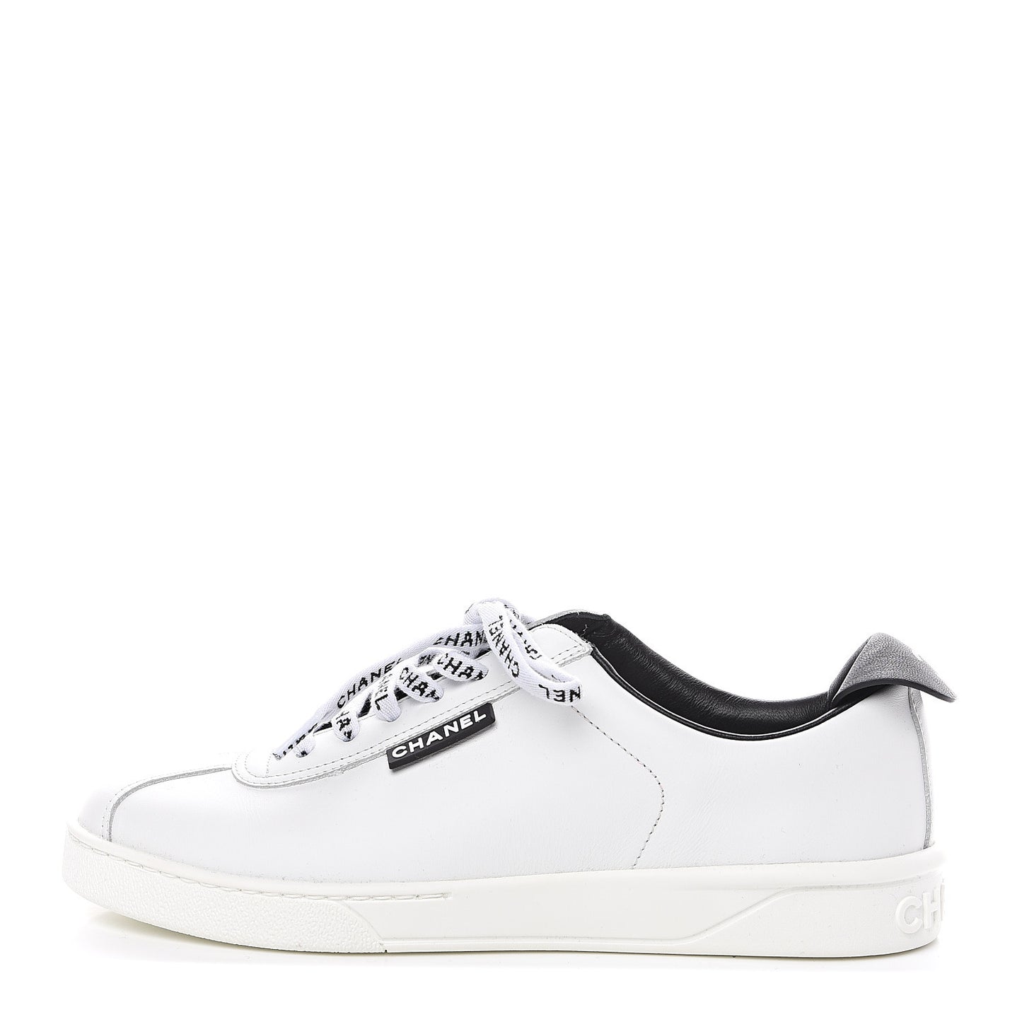 Calfskin CC Sneakers 38 White