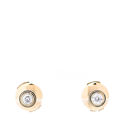 Cartier 18K Yellow Gold Diamond XS D'Amour Earrings 1 of 6