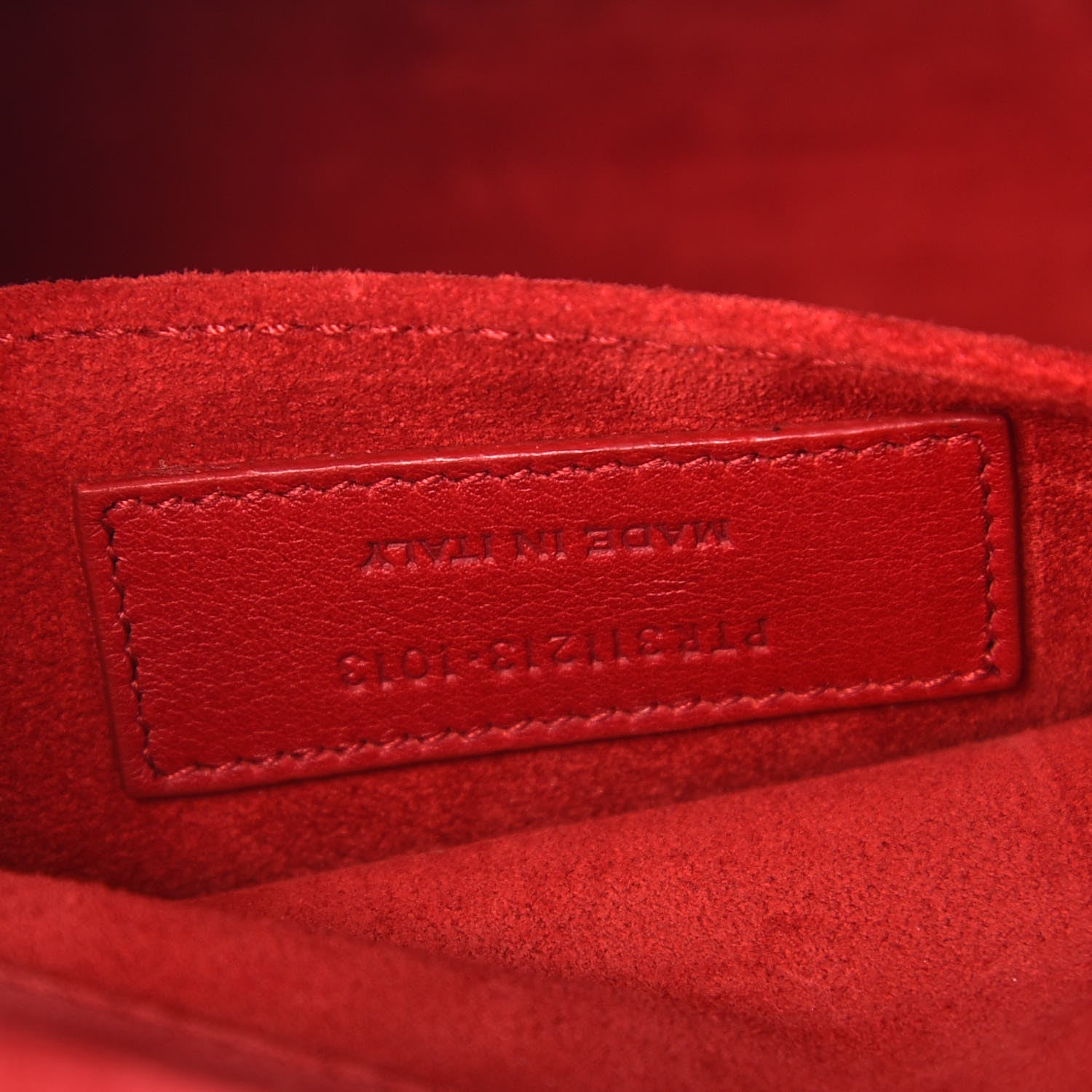 Saint Laurent Calfskin Classic Y Ligne Clutch Red 7 of 7