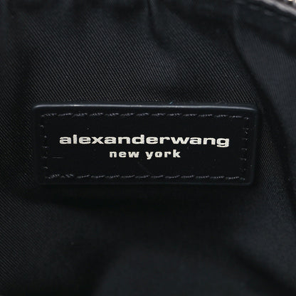 Alexander Wang Satin Crystal Logo Micro Marquess Bag Alloy 6 of 10