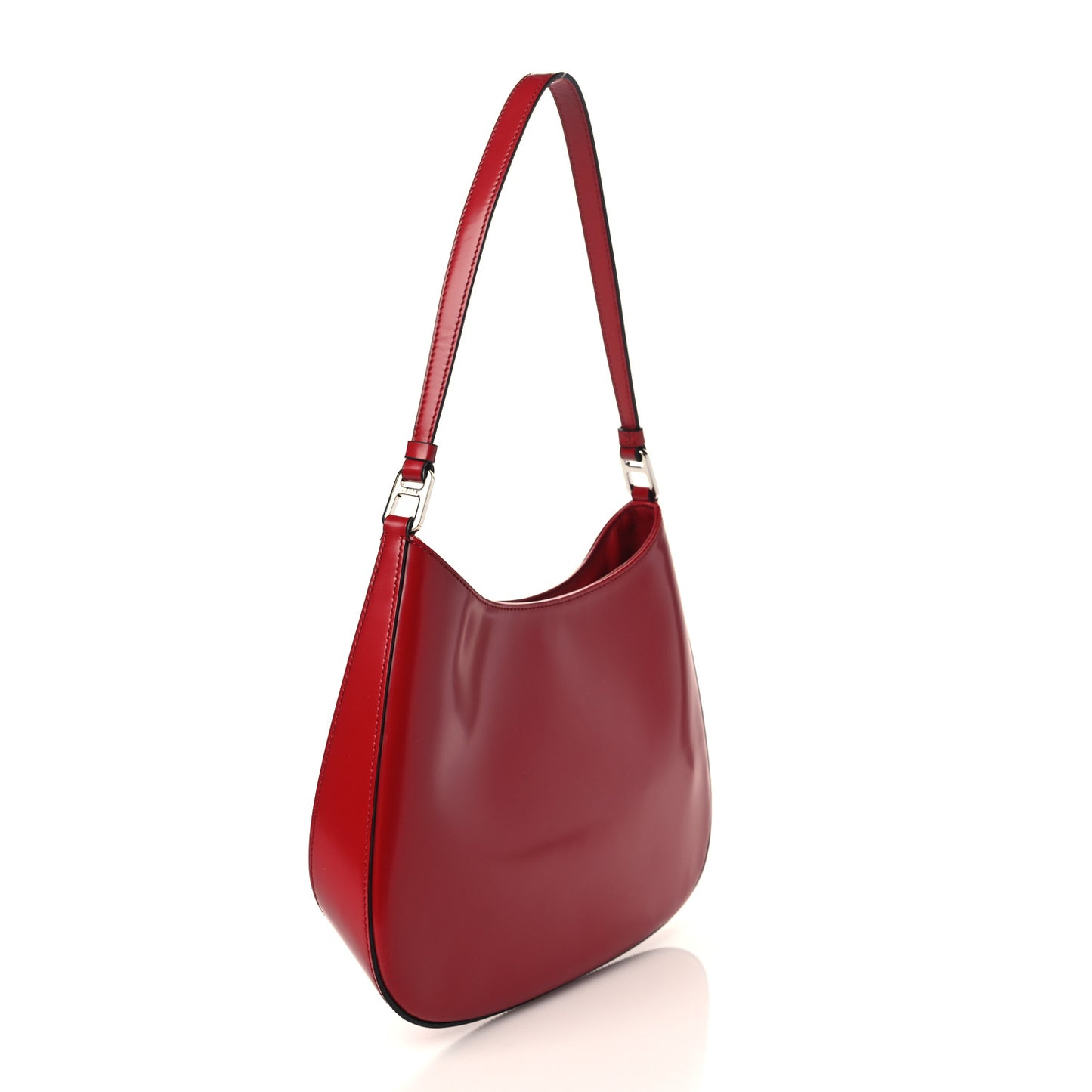 Spazzolato Cleo Shoulder Bag Scarlatto Black
