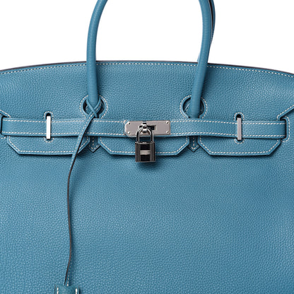 Hermes Togo Birkin 35 Blue Jean 7 of 13
