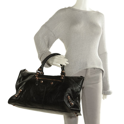 Balenciaga Agneau Giant 12 Rose Gold Hardware Work Black 2 of 11