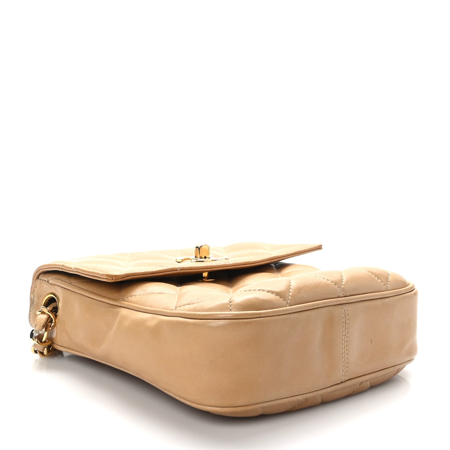 Chanel Lambskin Quilted Extra Mini Flap Beige 4 of 10