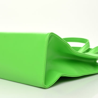 Telfar Vegan Leather Medium Shopping Bag Highlighter Green 6 of 15