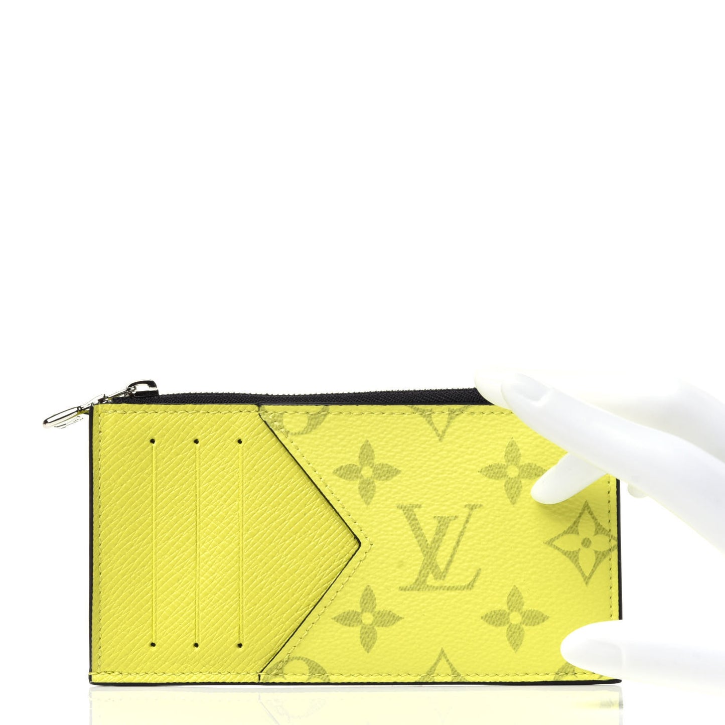 Monogram Taiga Coin Card Holder Yellow