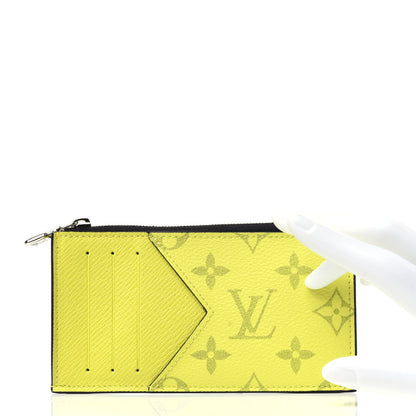 Louis Vuitton Monogram Taiga Coin Card Holder Yellow 2 of 11