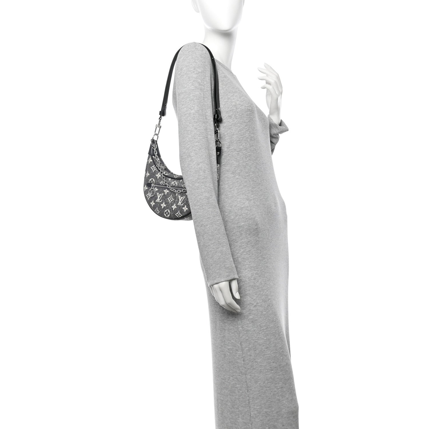 Louis Vuitton Monogram Jacquard Denim Loop Black 2 of 10