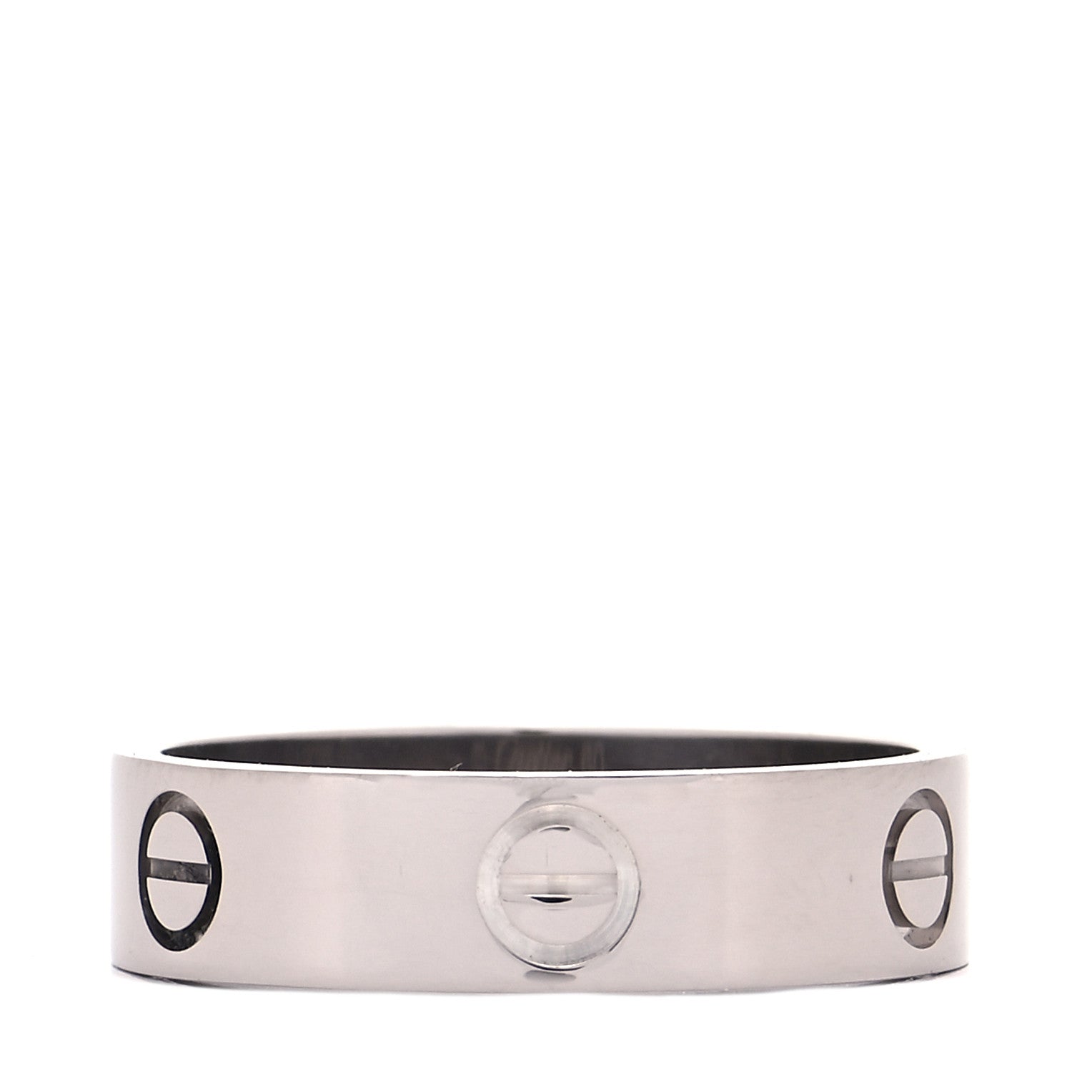 Cartier 18K White Gold 5.5mm LOVE Ring 60 9 3 of 5