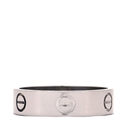 Cartier 18K White Gold 5.5mm LOVE Ring 60 9 3 of 5