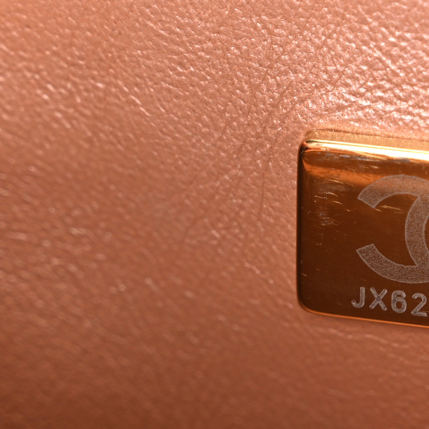 Lambskin Quilted Mini Rectangular Flap Brown