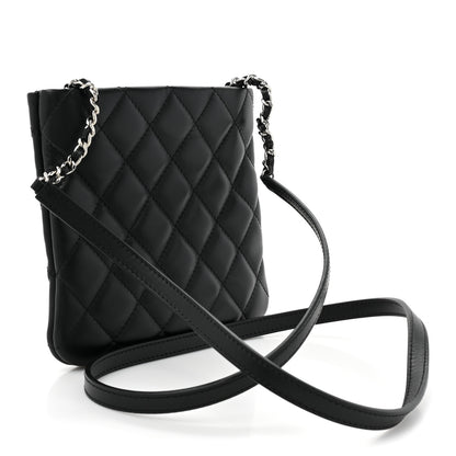 Chanel Lambskin Quilted Crossbody Bag Black 3 of 10