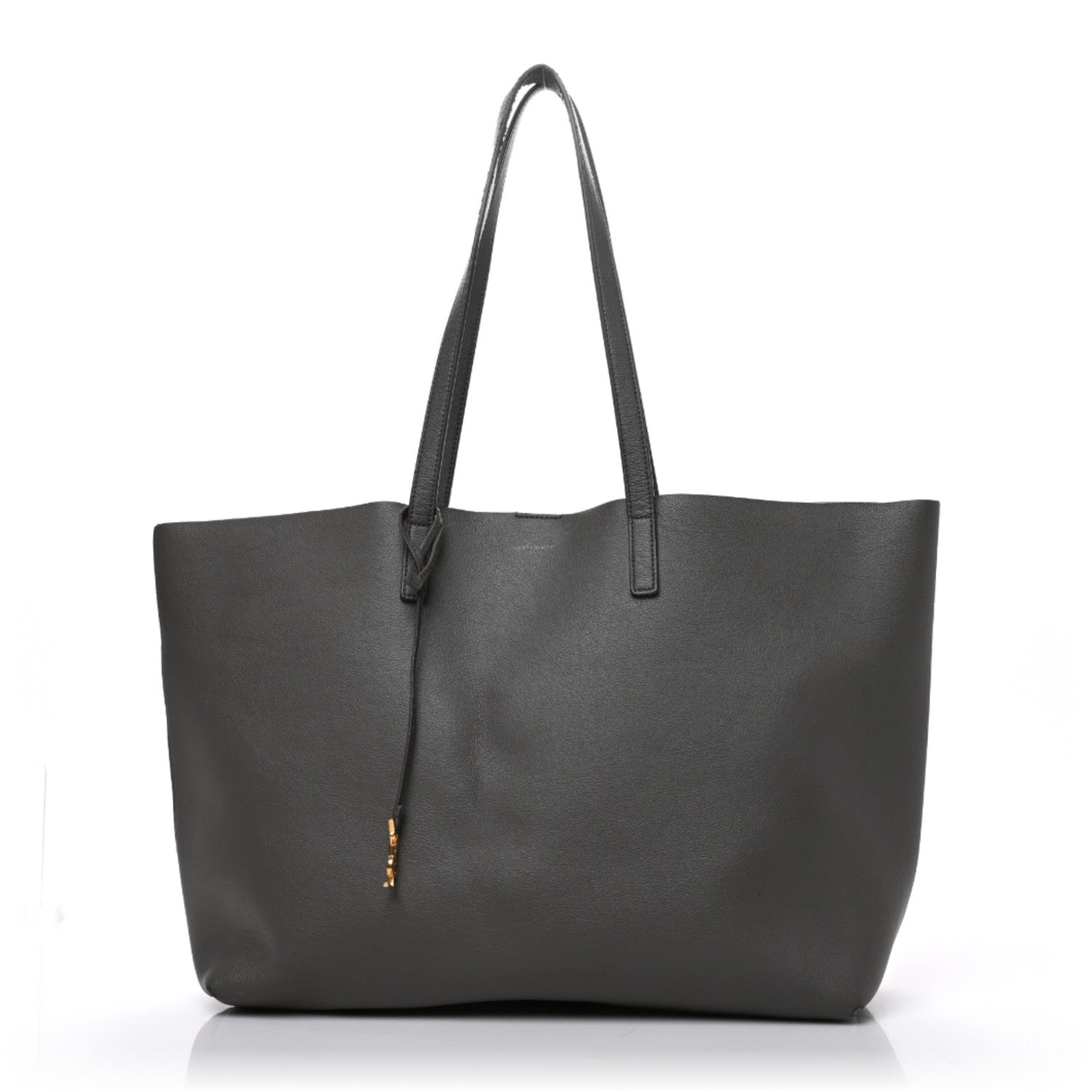 Saint Laurent Calfskin Large Shopping Tote Fog 1 of 14