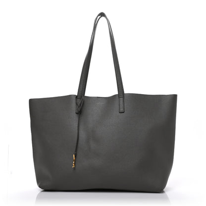 Saint Laurent Calfskin Large Shopping Tote Fog 1 of 14