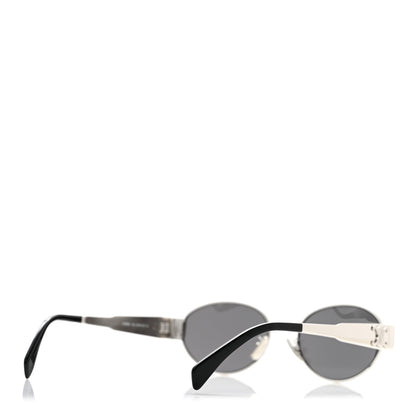Celine Metal Triomphe 01 Sunglasses CL40235U Silver Black 4 of 8