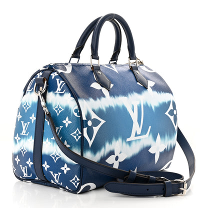 Louis Vuitton Monogram Escale Speedy Bandouliere 30 Blue 3 of 15
