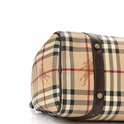 Burberry Haymarket Check Studded Bowler Brown 4 of 14