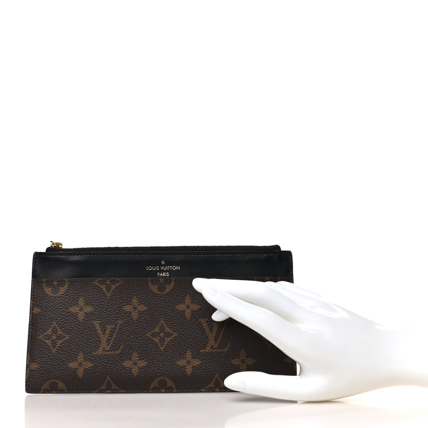 Monogram Slim Purse Black