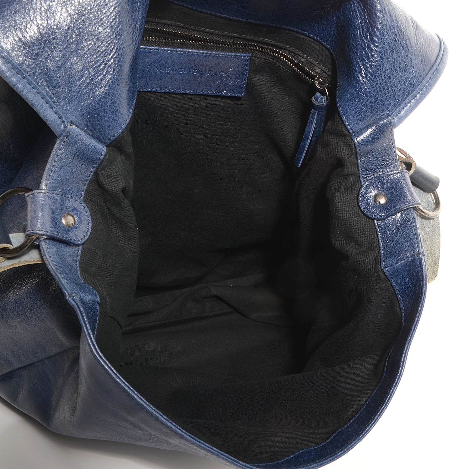 Balenciaga Chevre Besace Messenger Flap Bag Marine 8 of 12