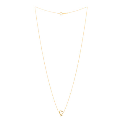 Tiffany 18K Yellow Gold Mini Paloma Picasso Loving Heart Pendant Necklace 2 of 3