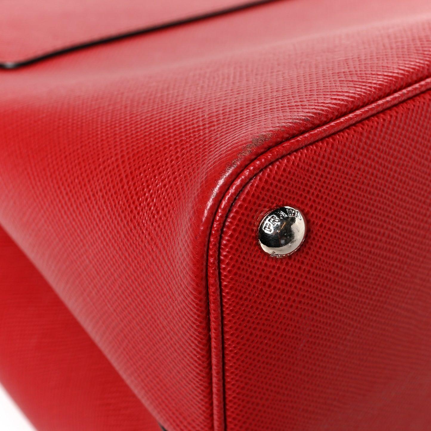 Saffiano Cuir Convertible Top Handle Tote Fuoco