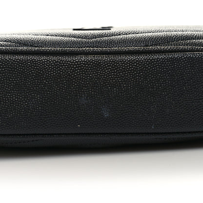 Saint Laurent Grain De Poudre Matelasse Monochrome Monogram Mini Lou Camera Bag Black 11 of 11