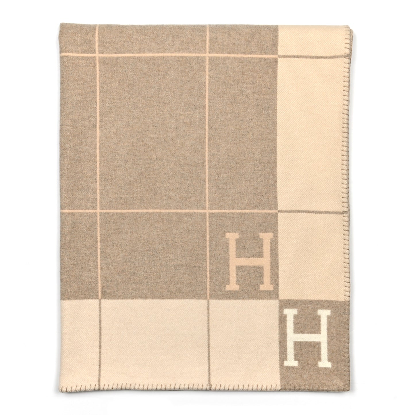 Wool Cashmere Avalon III Blanket Coco Camomille