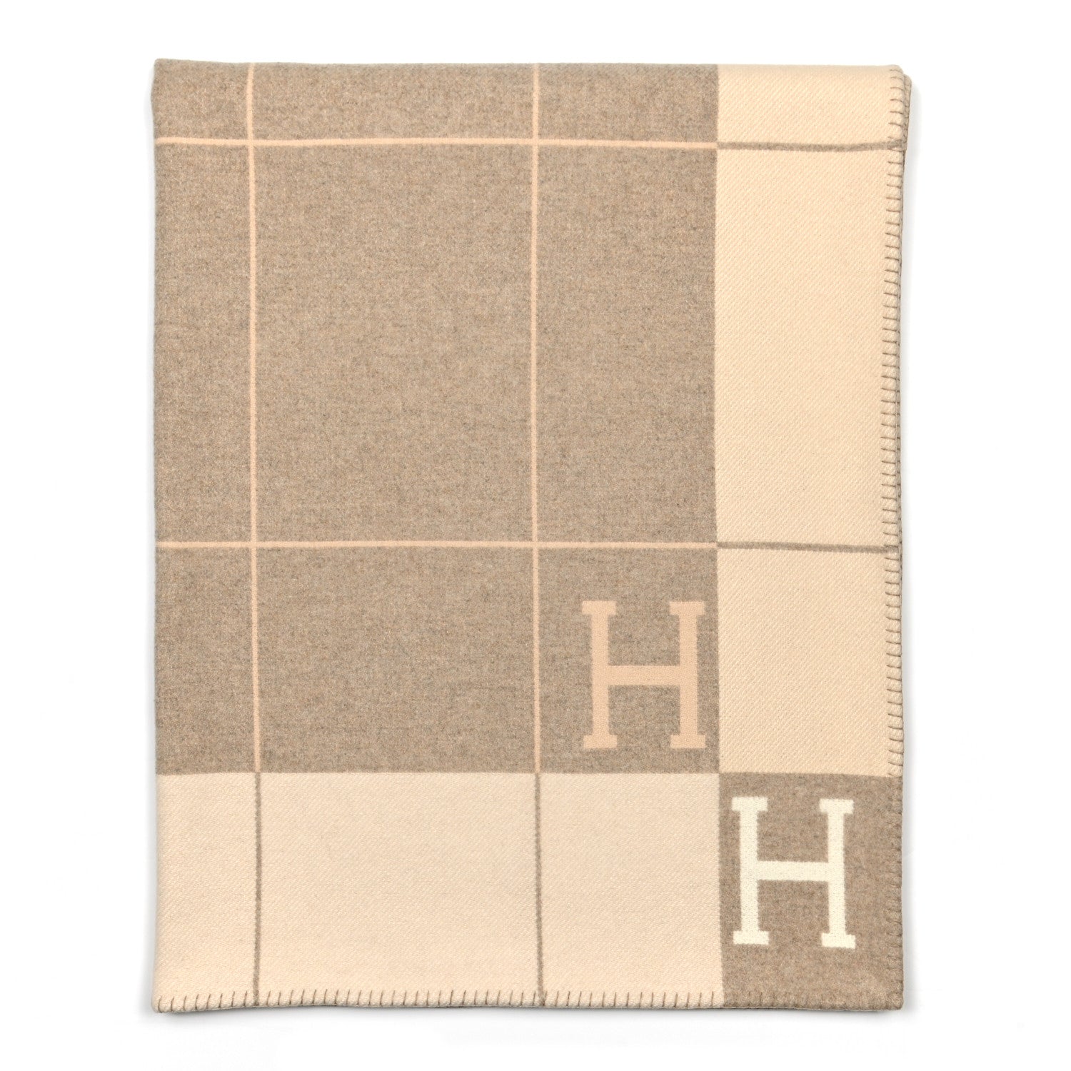Hermes Wool Cashmere Avalon III Blanket Coco Camomille 1 of 3