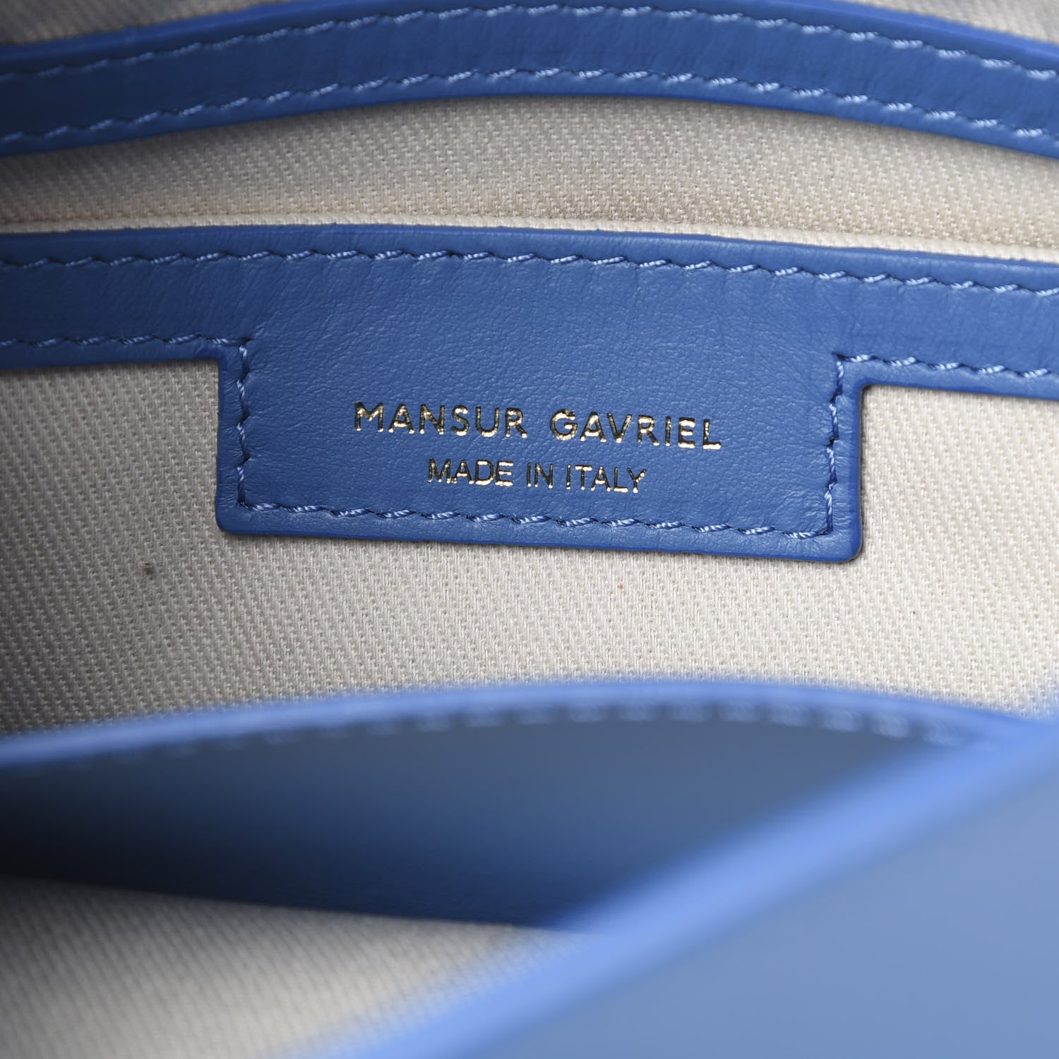 Mansur Gavriel Calfskin Mini Lady Bag Sea Blue 5 of 10