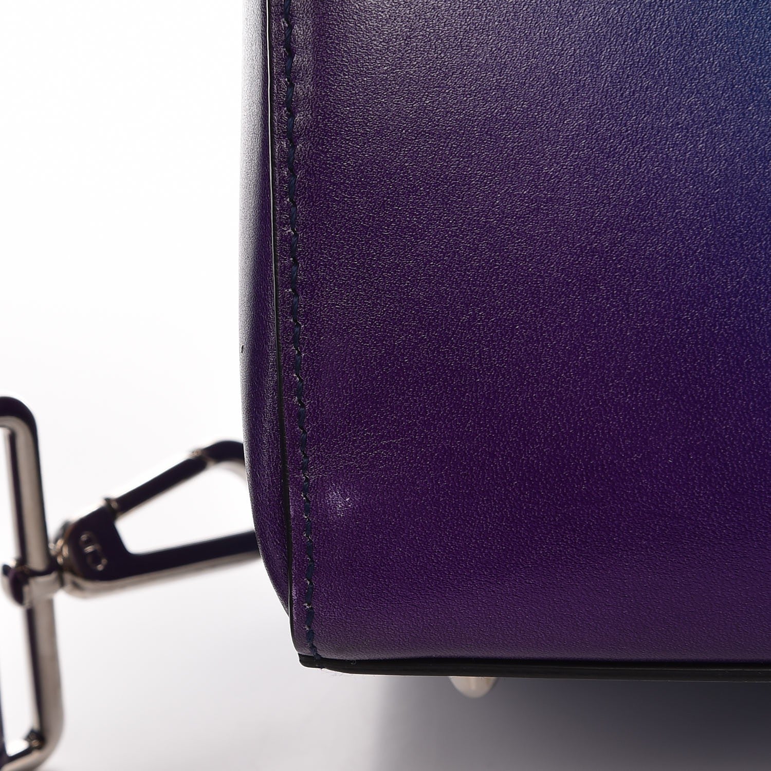 Christian Dior Box Calfskin Gradient Medium Lady Dior Purple Blue Green 10 of 13