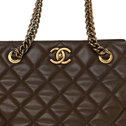 Chanel Calfskin Quilted Perfect Edge Tote Brown 8 of 17